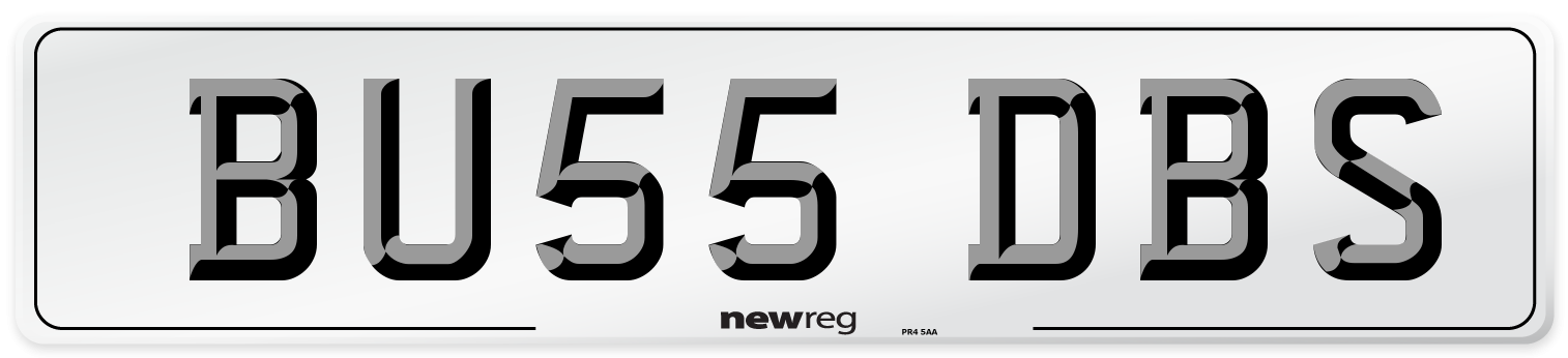 BU55 DBS Number Plate from New Reg